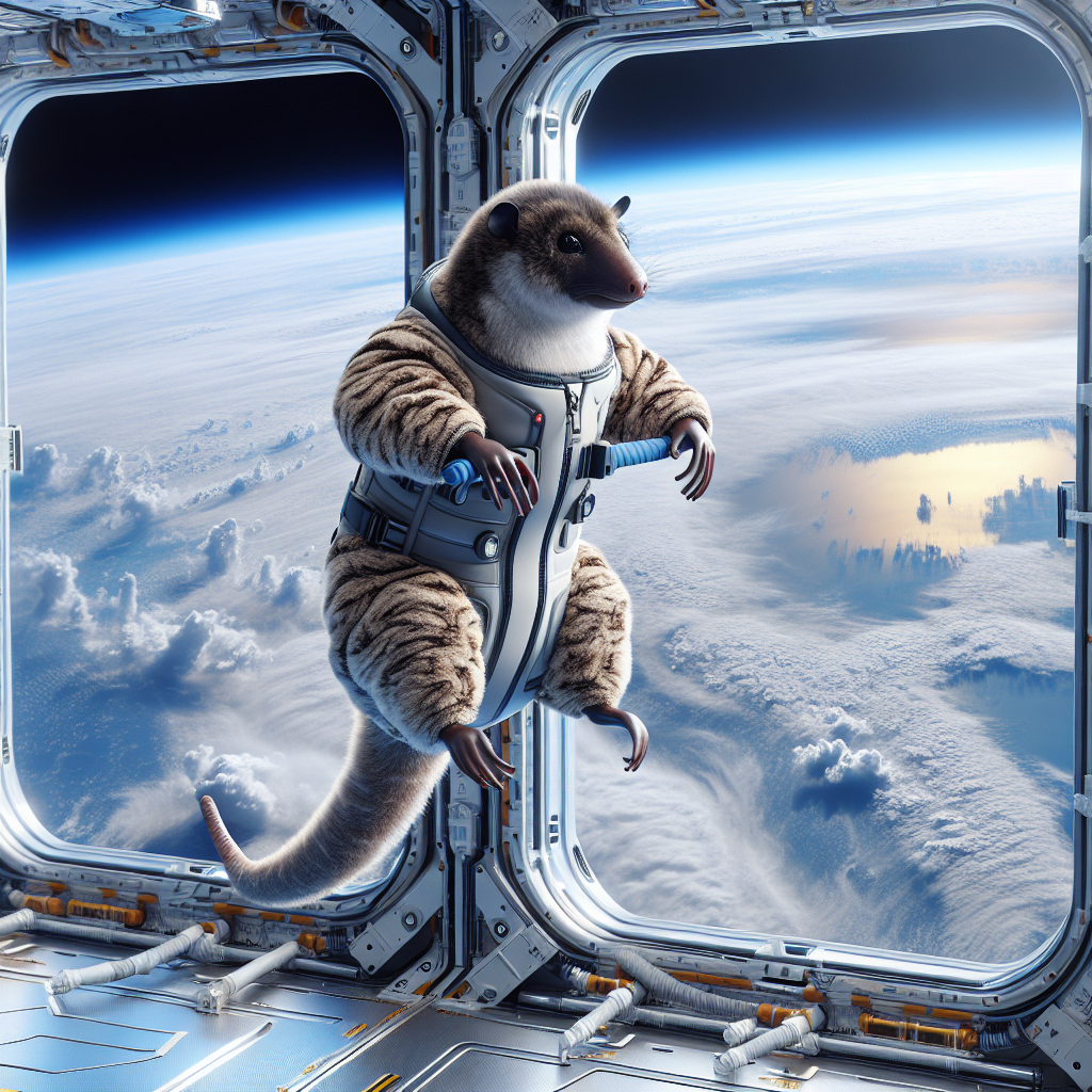 Sunda Colugo in Space Station